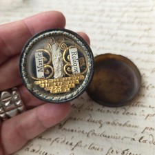 Reliquaire avec Paperolles Fin XVIIIè Vierge Marie Boite Holy Mary 18thC 