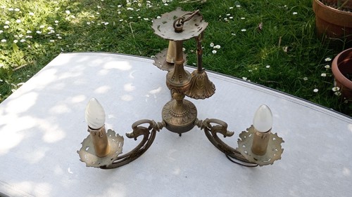 Lustre style louis - lustre, bronze