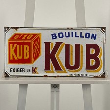 Plaque émaillée Bouillon Kub