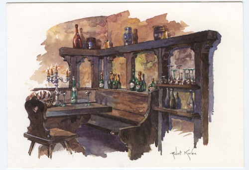 Carte postale aquarelle de - ,