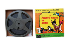 Walt Disney Bambi Le Premier Amour Film 8mm N&B Superbe Etat + Boite Originale