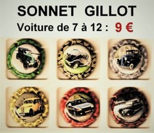 capsules de champagne SONNET  GILLOT  série de 7 à 12