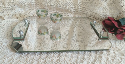 Plateau service miroir - plateau,