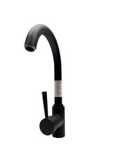 Robinetterie avec bec haut et rond SCHÜTTE CORNWALL 79169 noir mat PRODUIT...