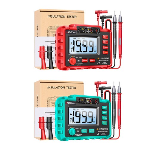 Mégohmmètre numérique lcd - mégohmmètre,