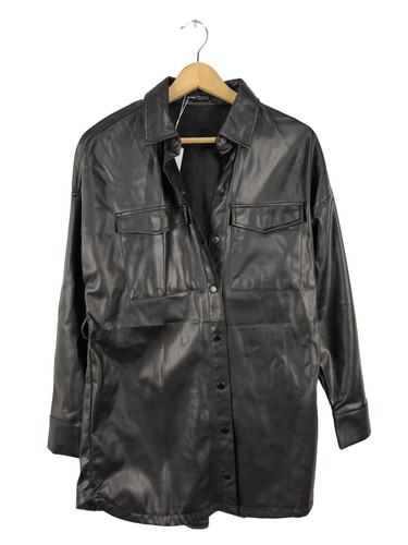 Bershka veste cuir - en,