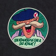Autocollant / Sticker vintage en Kickers on a du Kick