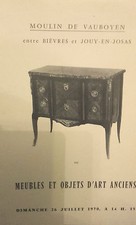 1970 Catalogue de Vente MOULIN DE VAUBOYEN MEUBLES OBJETS D'ART ANCIENS  