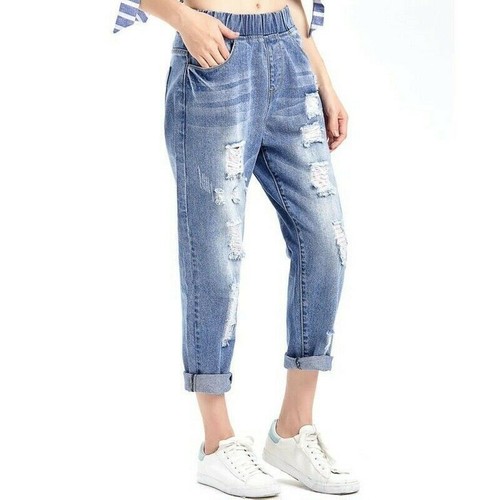 Femmes déchiré jeans bootcut - femmes,