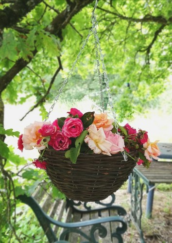 Lot panier suspendu 30cm - de, 12
