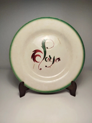 Assiette plate publicitaire