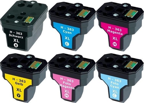 Xxl cartouches pour hp363 - 6x,