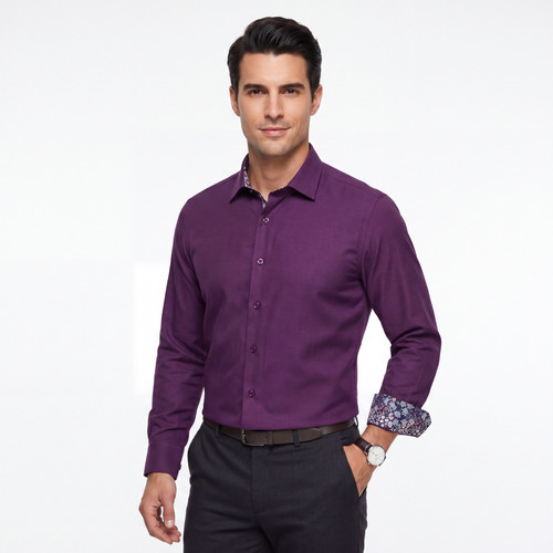 Hommes violet oxford - hommes, chemise