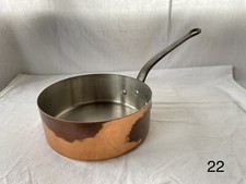 Sauteuse pro en cuivre étamé 22 Ø