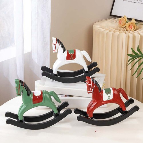 Figurine cheval bascule - bascule, en