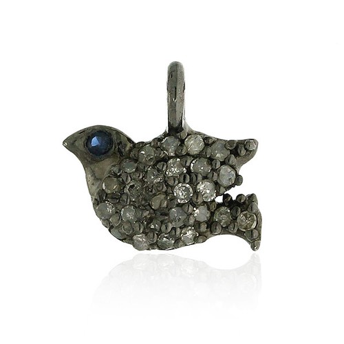 Pendentif oiseau argent - en,