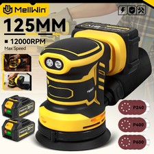Ponceuse Orbitale 125 MM Ponceuse électrique sans fil Avec 15 Papiers De Verre