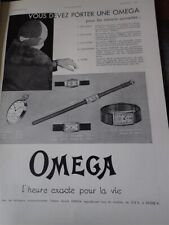 montre OMEGA + montre SARDA + EVERSHARP  publicité papier ILLUSTRATION 1931 col