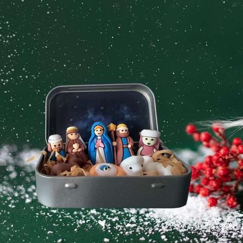 Mini crèche boîte de - crèche,