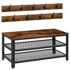 Porte-Manteau, Vestiaire, Meuble dEntrée, Portemanteau avec 9 Crochets, 100 x...