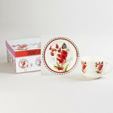 Déjeuner floral en faience