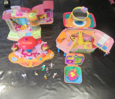 Lot de Polly Pocket Bluebird et autres palais Aladin Disney