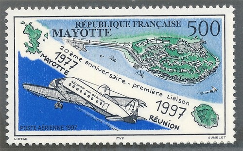 Timbre mayotte neuf - timbre, 2**