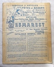 Catalogue Desmarest Articles Fêtes et Bazars Jouets Guirlandes Noël 1933