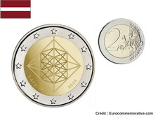 2€ Euros Commémorative Lettonie 2024 Himmeli Puzuris