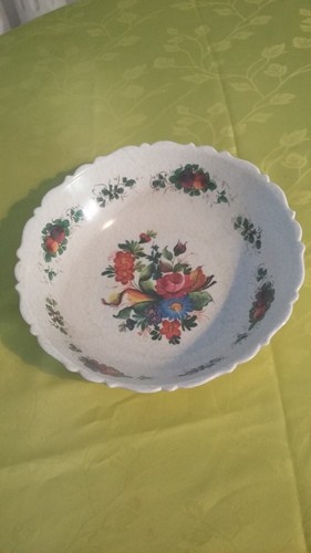Ancien plat creux rond decor - ancien,