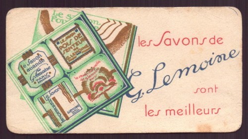 Carte publicitaire lemoine - publicitaire,
