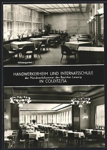 Carte postale colditz maison - carte, colditz,