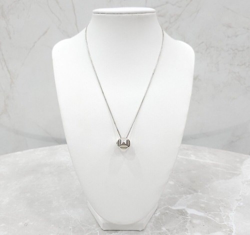 Hermes collier cube - cube, argent