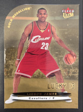 LEBRON JAMES 2003 FLEER ULTRA GOLD MEDAILLON LUCKY 13