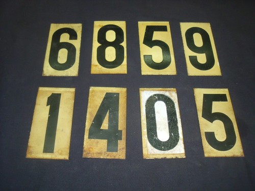 Chiffres tole d epoque - 8,