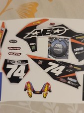 Kit Déco Motocross Miniature Set d'autocollants à découper pour maquette moto cr