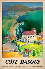 CôTE BASQUE Rgha - POSTER HQ 40x60cm d'une AFFICHE VINTAGE