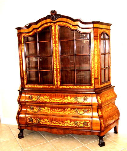 German antique kingwood - antique, inlaid