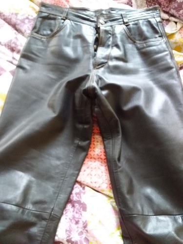 Pantalon cuir noir - , jeans