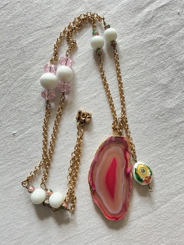 Collier sautoir plaqué - en,
