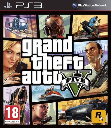 Ps3 jeu gta grand theft - v,