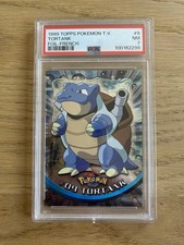 Carte Pokémon Topps Série 1 TV Animation Édition Tortank Foil Holo PSA 7 PCA
