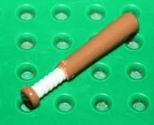 Batte de baseball LEGO Medium Dark Flesh Baseball bat ref 93220pb01 set col03-16