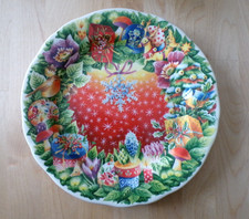 SUPERBE ASSIETTE DE NOEL 2011 EN FAIENCE DE GIEN TBE