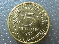 5 CENTIMES 1996 4PLIS LETTRES