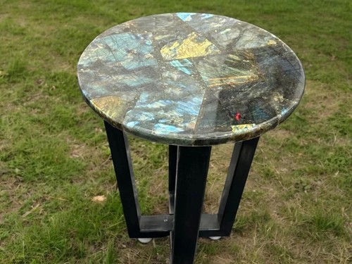 Labradorite side table - labradorite,