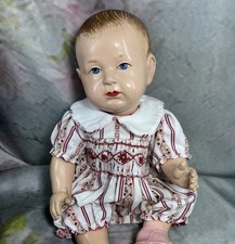 BARBOTEUSE A SMOCKS POUR POUPEE ANCIENNE BAIGNEUR CELLULOÏD SNF RAYNAL  38/42CM