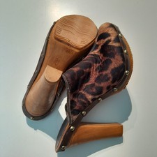 Sabots femme cuir pointure 36 talon haut 11 cm