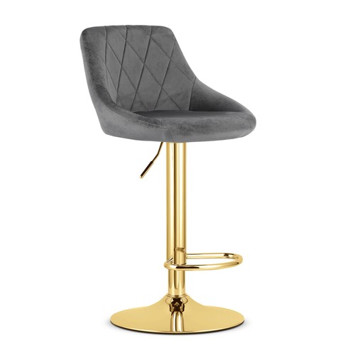 Tabouret kast velours gris - velours,