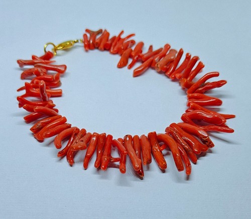 Bracelet perles corail - de,